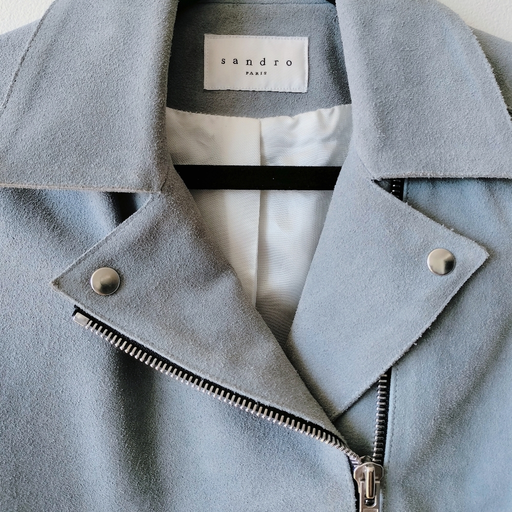 Sandro Suede Jacket - Picture 2 of 6